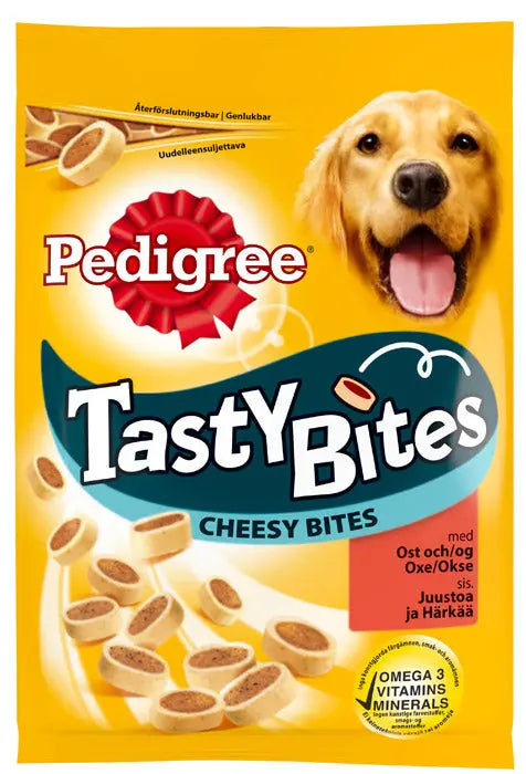 Tasty Bites Cheesy Bites okse & ost 140 g - Maxi Zoo Danmark