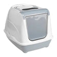 Kattetoilet Flip Cat 50 x 37 x 39 cm grå & hvid - Maxi Zoo Danmark