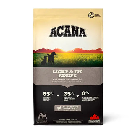 Adult Light & Fit fjerkræ, fisk & grønt 11,4 kg ACANA