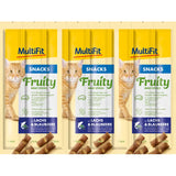 Fruity Meat Sticks laks & blåbær 8x5 g - Maxi Zoo Danmark