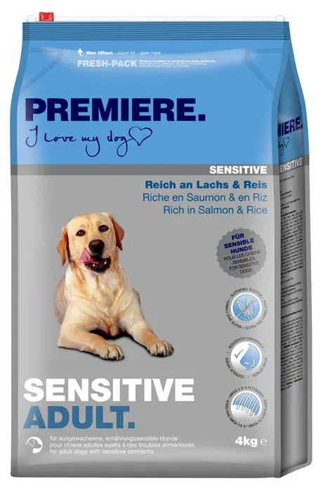 Adult Sensitive laks & ris 4 kg PREMIERE