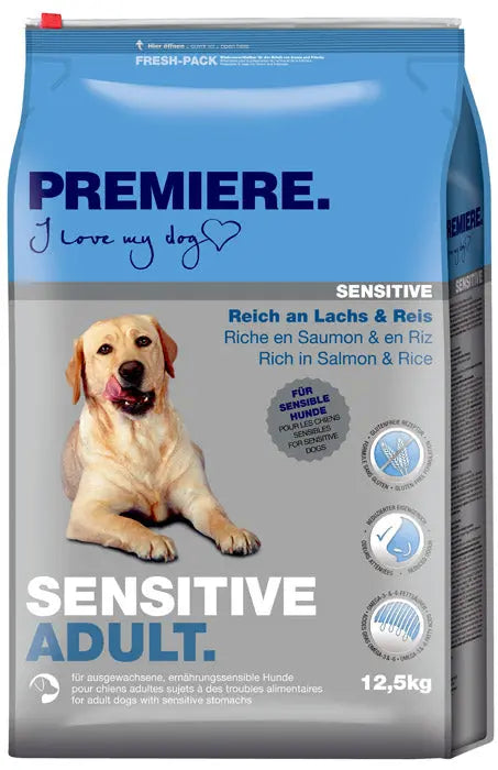Adult Sensitive laks & ris 12,5 kg - Maxi Zoo Danmark