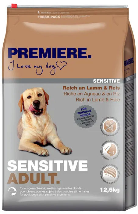 Adult Sensitive lam & ris 12,5 kg - Maxi Zoo Danmark
