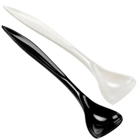 Melamin ske 23 cm sort eller hvid - Maxi Zoo Danmark