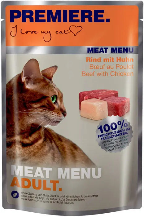 Adult Meat Menu, pouch okse & kylling 85 g - Maxi Zoo Danmark