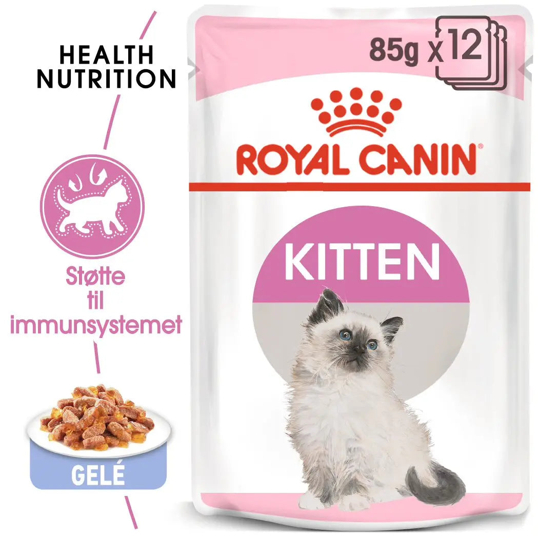 Kitten Jelly, menuboks pouch 12x85 g - Maxi Zoo Danmark