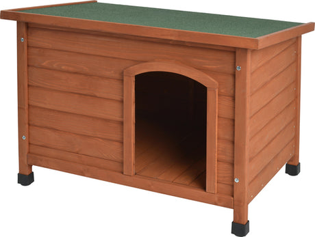 Hundehus fyrretræ fladt tag, 116x82x79cm - Maxi Zoo Danmark