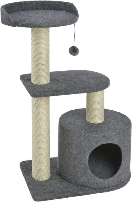 Kradsemiljø Ebony 61,5x35x86 grå/hvid - Maxi Zoo Danmark