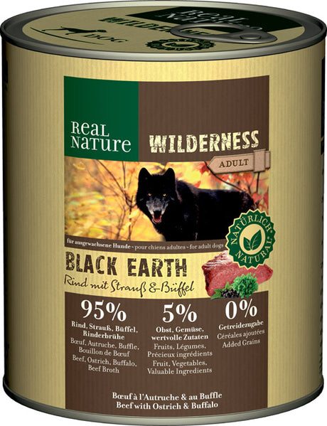 Adult Wilderness Black Earth okse, struds & bøffel 800 g - Maxi Zoo Danmark
