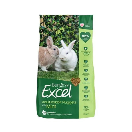 Burgess Excel Kanin Adult 10 kg - Maxi Zoo Danmark