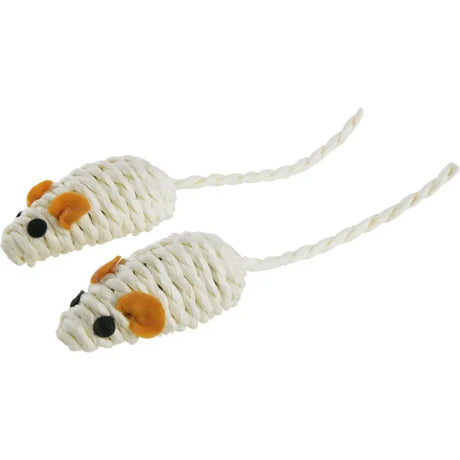 Kattelegetøj sisalmus 5 cm hvid - Maxi Zoo Danmark