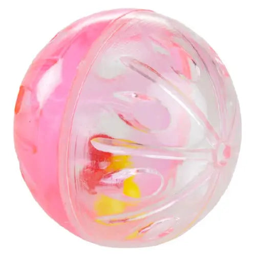 Kattelegetøj rasslebold 4 stk/pk 5 cm ass farve - Maxi Zoo Danmark