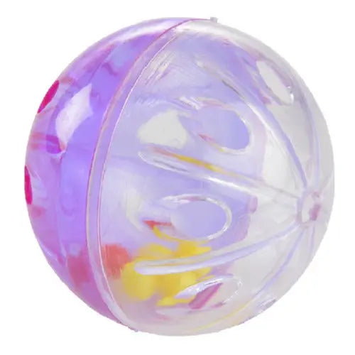 Kattelegetøj rasslebold 4 stk/pk 5 cm ass farve - Maxi Zoo Danmark