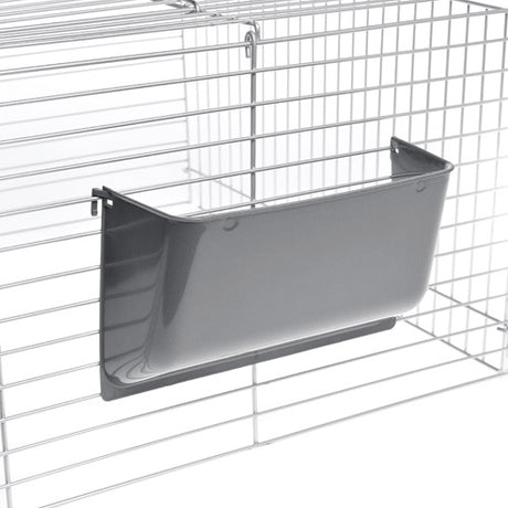 Plastik høhækblå, grøn eller sølv 26x26x10 - Maxi Zoo Danmark