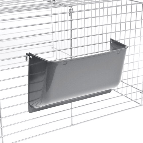 Plastik høhækblå, grøn eller sølv 26x26x10 - Maxi Zoo Danmark