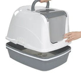 Kattetoilet Clean Cat m/si 43x57x45 cm mørkegrå - Maxi Zoo Danmark
