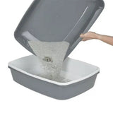 Kattetoilet Clean Cat m/si 43x57x45 cm mørkegrå - Maxi Zoo Danmark