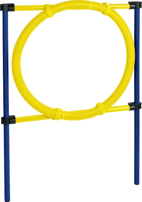 Agility-ring ca. 75x117 cm blå/gul - Maxi Zoo Danmark