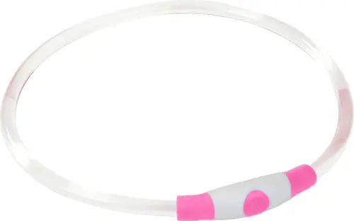 Lyshalsbånd Illuminated 65 cm pink - Maxi Zoo Danmark