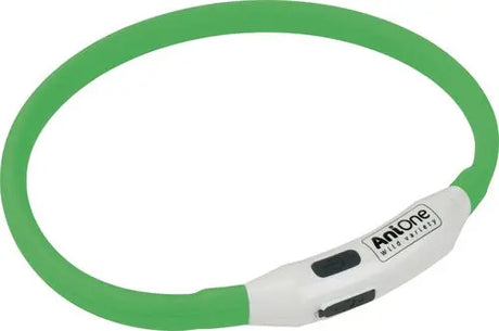 Lyshalsbånd Blinking Mini silikone 35 cm grøn - Maxi Zoo Danmark