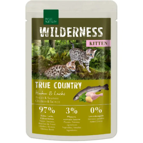Kitten Wild. True Country, pou kylling & laks 85 g - Maxi Zoo Danmark