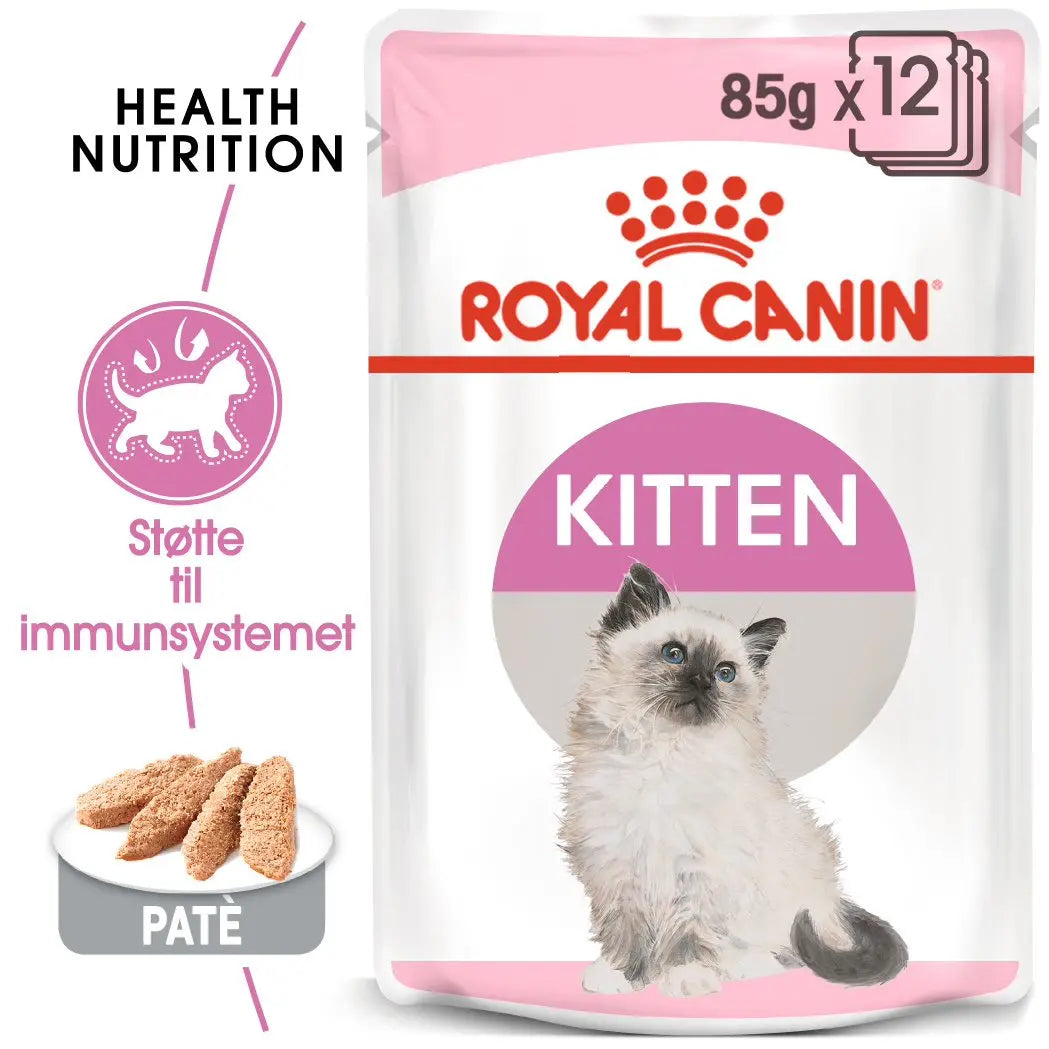 Kitten Paté, menuboks pouch 12x85 g - Maxi Zoo Danmark