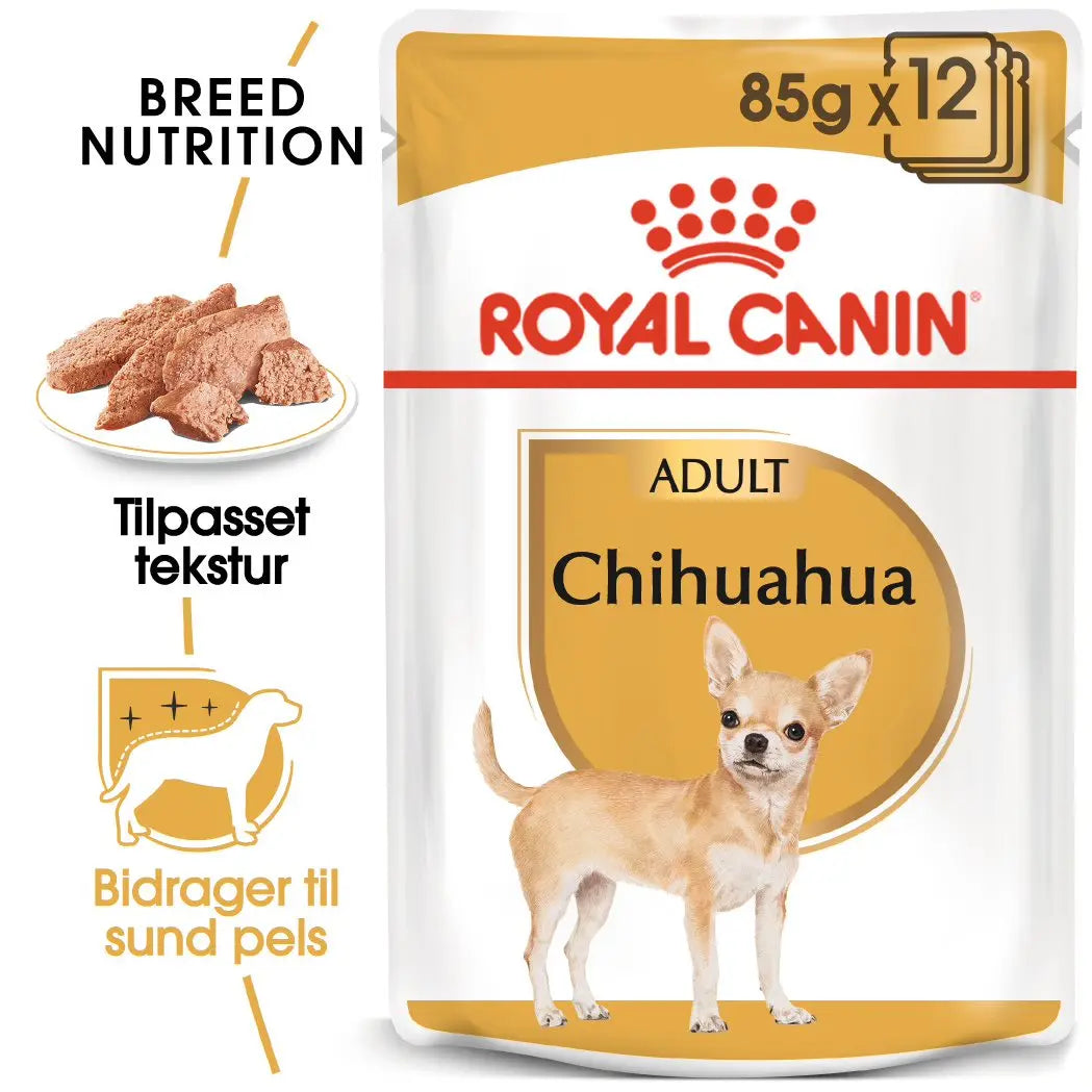 Adult, menuboks pouch Chihuahua 12x85 g - Maxi Zoo Danmark