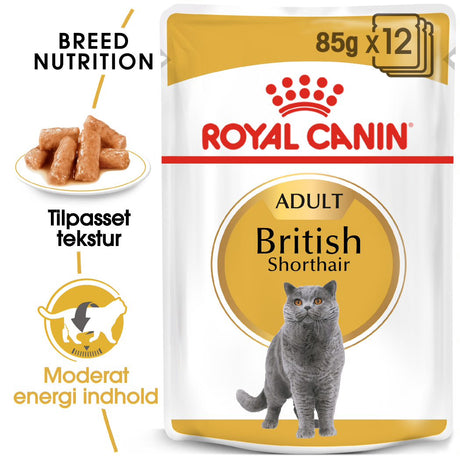 Adult Paté, menuboks pouch British Shorthair 12x85 g - Maxi Zoo Danmark