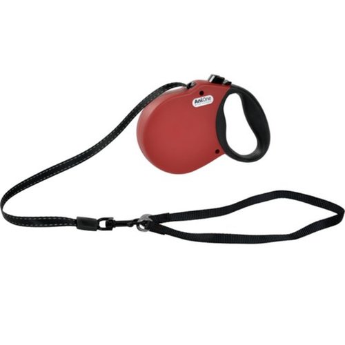 Hundeline Soft Belt large 5 m<44kg rød