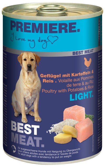 Adult Best Meat Light, dåse fjerkræ, kartoffel & ris 400 g - Maxi Zoo Danmark
