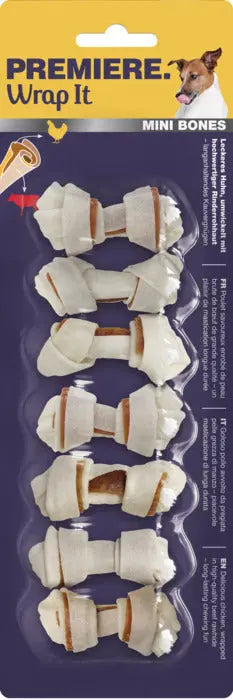 Wrap It Mini Bones kylling 7 stk - Maxi Zoo Danmark