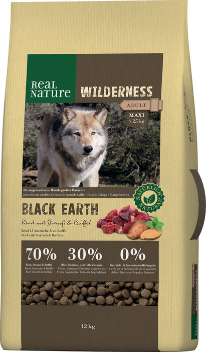 Adult Wild. Black Earth Maxi okse, struds & bøffel 12 kg - Maxi Zoo Danmark