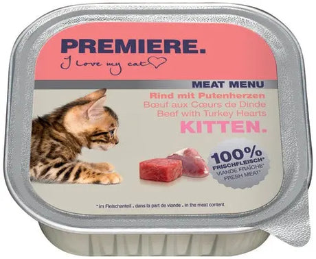 Kitten Meat Menu, alu okse & kalkunhjerte 100 g - Maxi Zoo Danmark