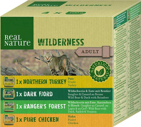 Adult Wild., menuboks alu 4 varianter 4x100 g - Maxi Zoo Danmark