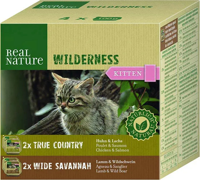 Kitten Wild, menuboks alu 2 varianter 4x100 g - Maxi Zoo Danmark