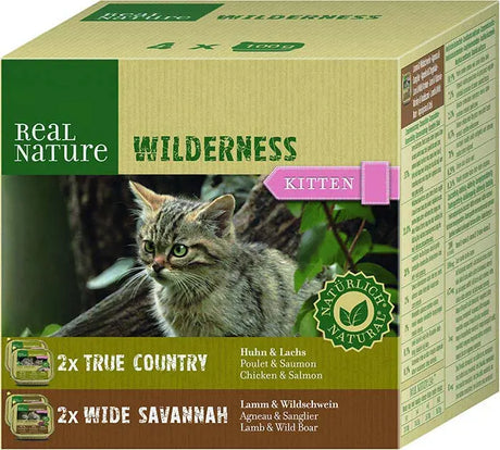 Kitten Wild, menuboks alu 2 varianter 4x100 g - Maxi Zoo Danmark