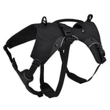 Trekking sele m/lommer L 69-81 cm, sort DOGS CREEK