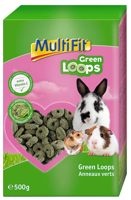 Gnaver og kanin Green Loops500 g - Maxi Zoo Danmark
