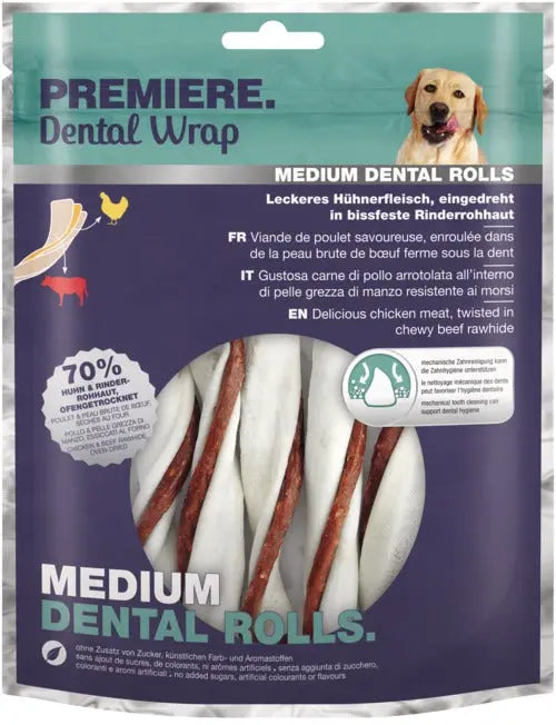 Medium Dental Rolls 5 stk - Maxi Zoo Danmark
