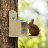 Foderhus Egern 29x12x25 cm FSC træ - Maxi Zoo Danmark