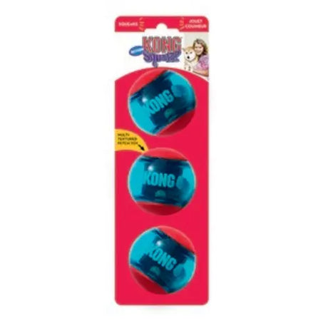 Action Ball Squeezz M 9,5 cm 3 stk/pk blå - Maxi Zoo Danmark