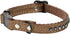 Kunstlæder halsbånd Strass 19-30 cm brun - Maxi Zoo Danmark