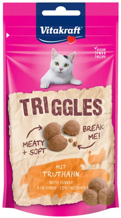 Triggles kattesnack kalkun 40 g - Maxi Zoo Danmark