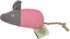 Bomulds mus 11 cm pink/brun