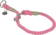 Bomulds halsbånd M 50 cm pink rund - Maxi Zoo Danmark