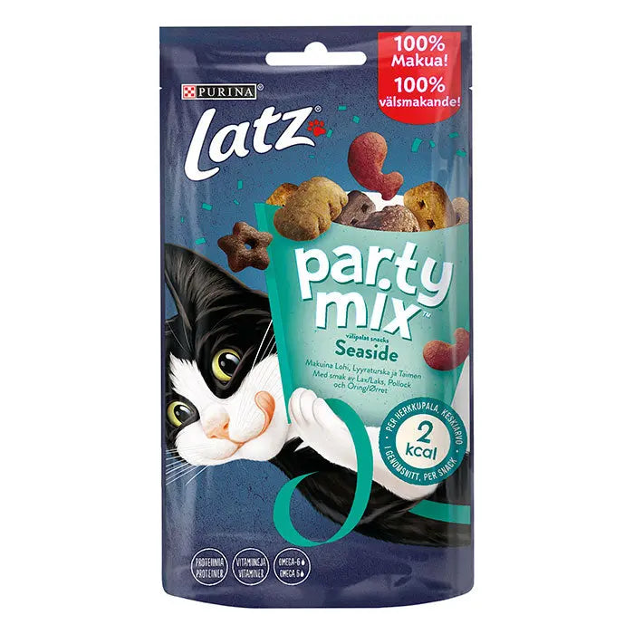 Party Mix Seaside Mix laks, sej & ørred 60 g - Maxi Zoo Danmark