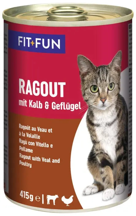Adult ragout, dåse kalv og kylling 415 g - Maxi Zoo Danmark