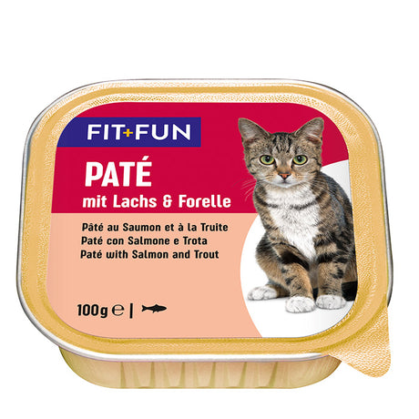 Adult paté, alu-bakkelaks og ørred 100 g - Maxi Zoo Danmark