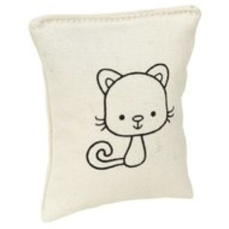 Hyggepude m/catnip 8x7 cm råhvid - Maxi Zoo Danmark