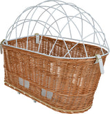 Cykelkurv m/gitter Back op til 8 kg 56x44x36 cm piletræ